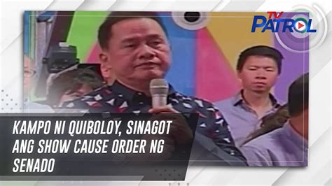 melanio elvis balayan|Kampo ni Quiboloy sumagot na sa show cause order ng Senado.